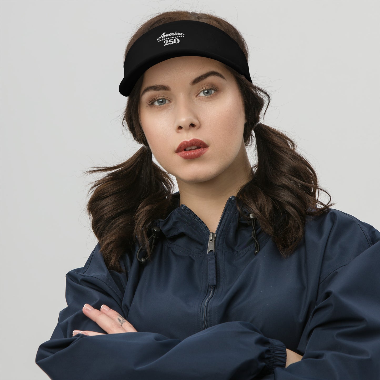 America 250 Visor - Patriotic apparel celebrating America's 250th anniversary