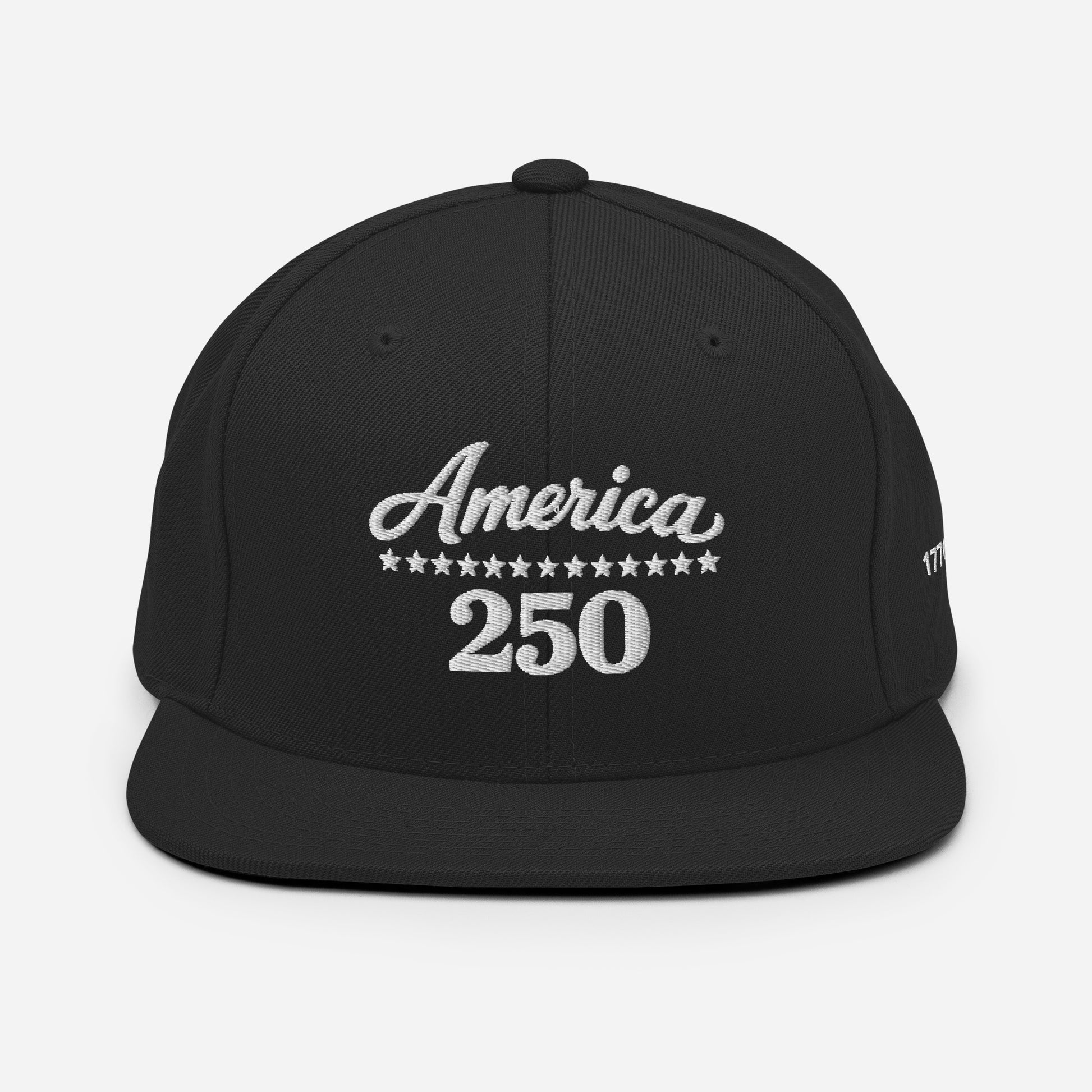 America 250 Snapback Hat - Patriotic apparel celebrating America's 250th anniversary