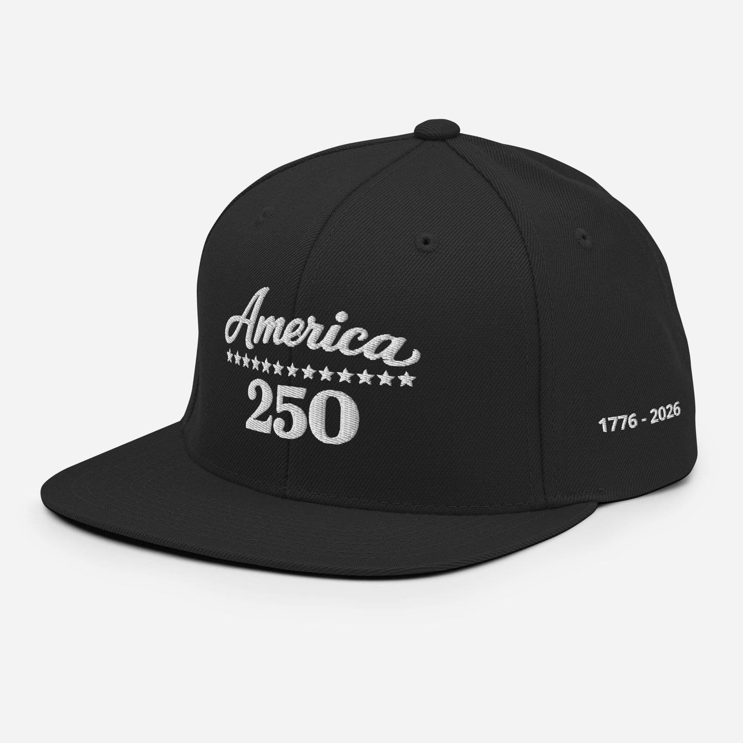 America 250 Snapback Hat - Patriotic apparel celebrating America's 250th anniversary