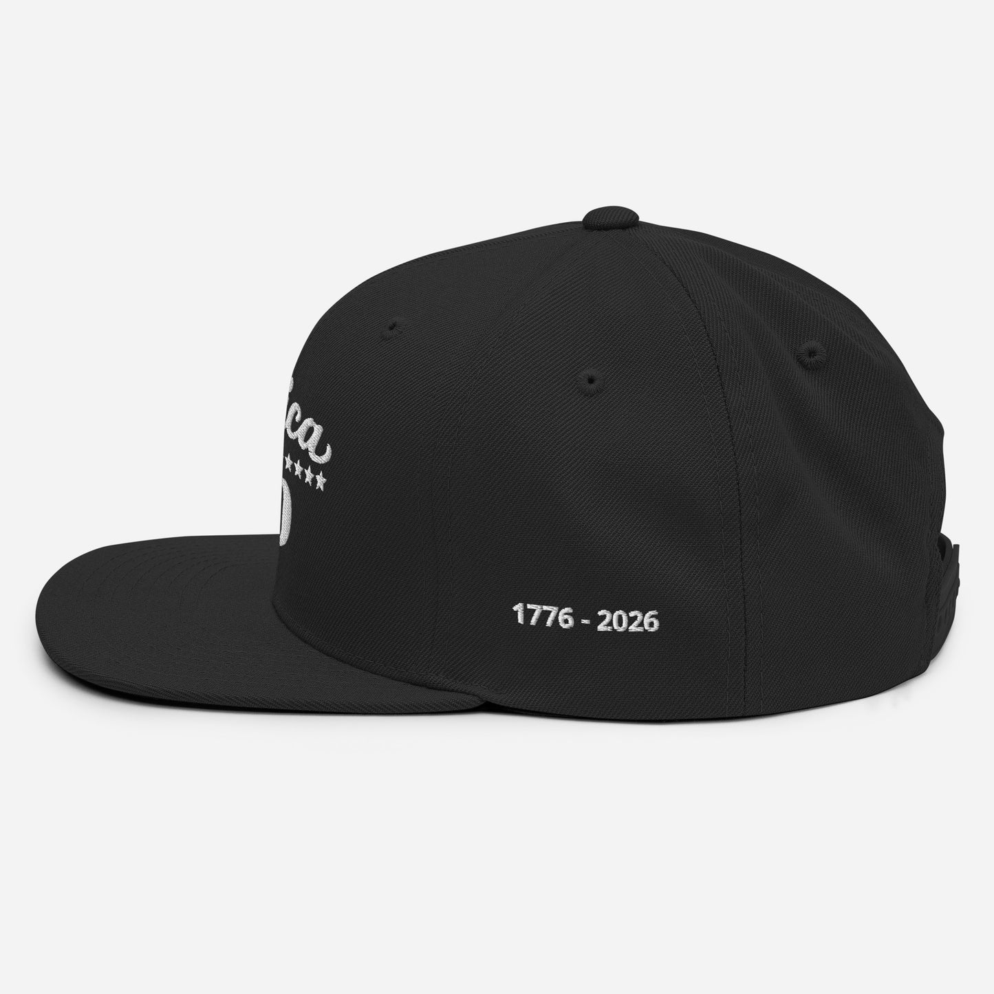 America 250 Snapback Hat - Patriotic apparel celebrating America's 250th anniversary