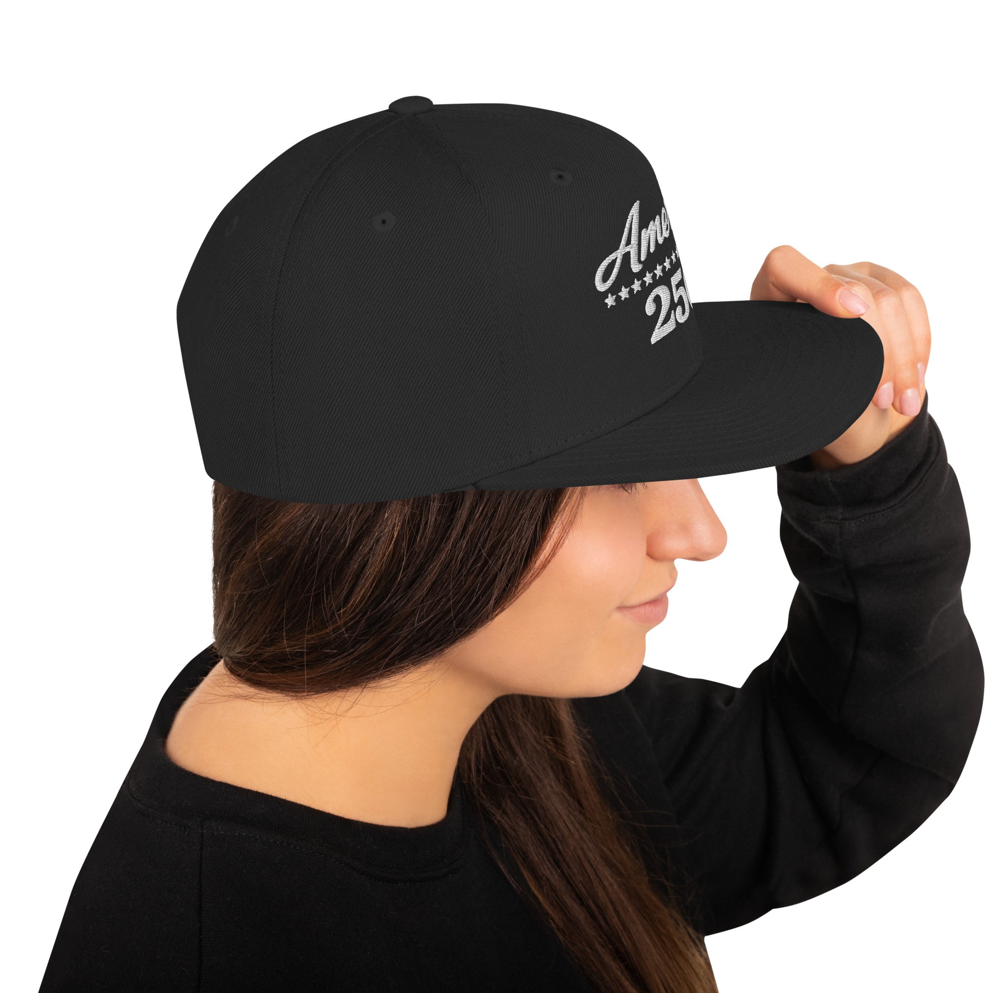 America 250 Snapback Hat - Patriotic apparel celebrating America's 250th anniversary