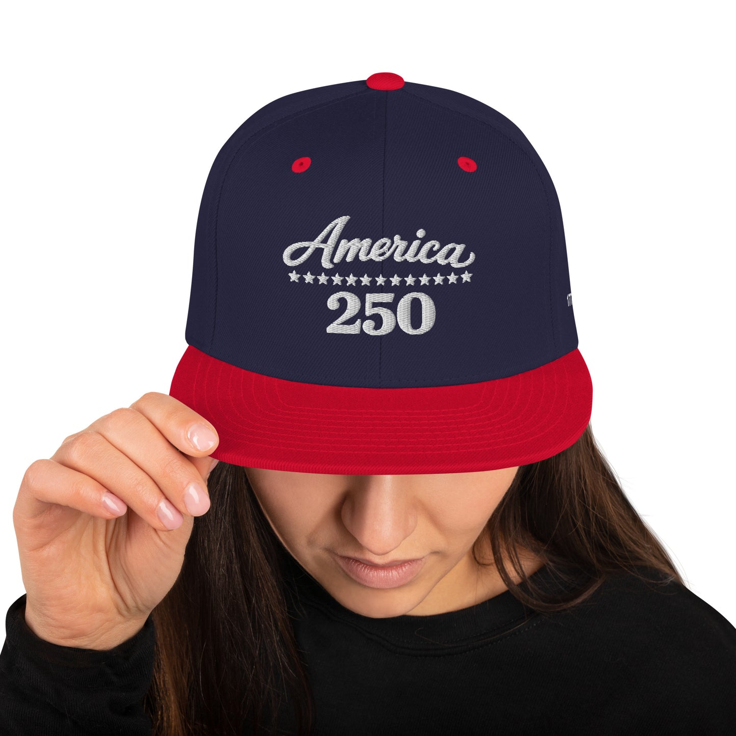 America 250 Snapback Hat - Patriotic apparel celebrating America's 250th anniversary