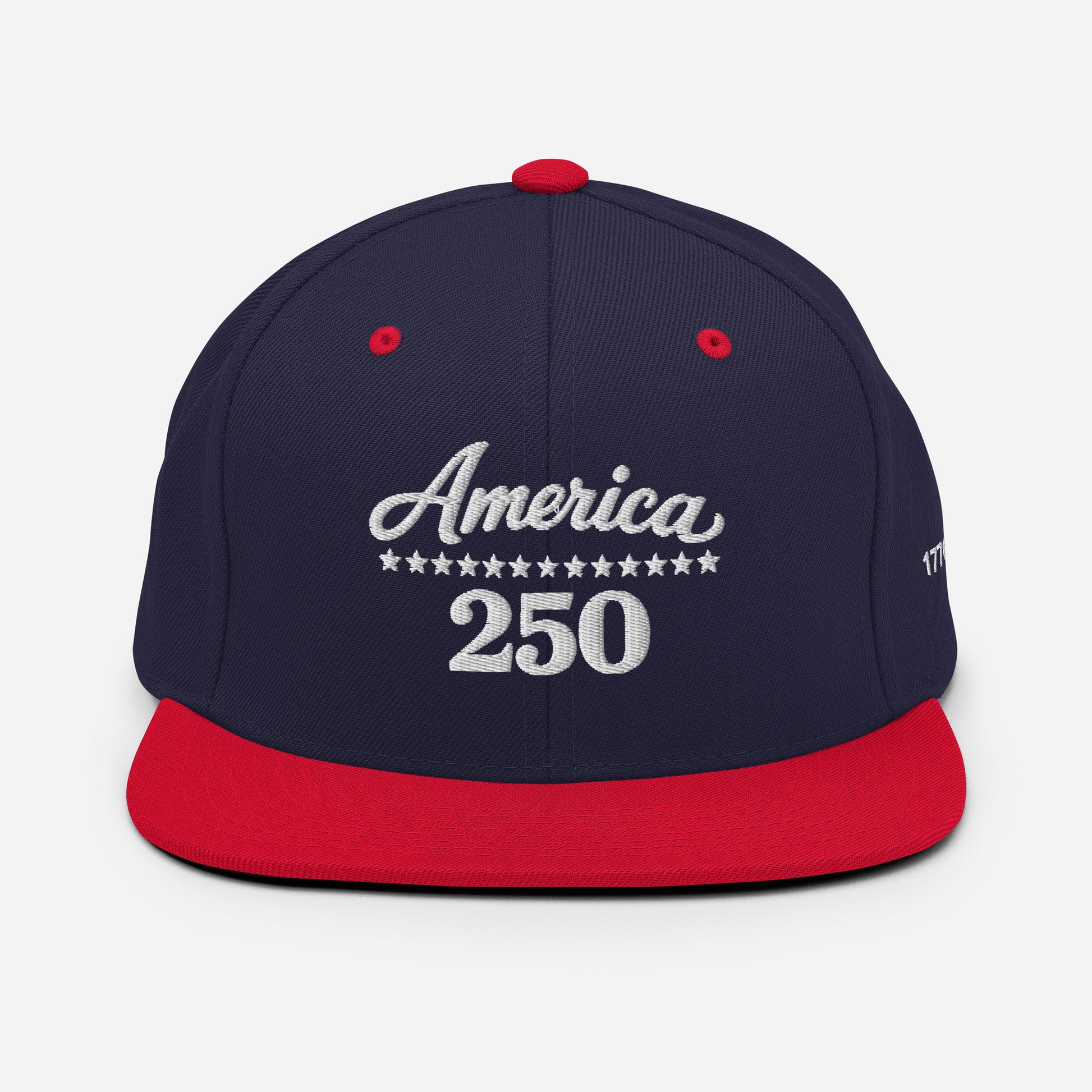 America 250 Snapback Hat - Patriotic apparel celebrating America's 250th anniversary