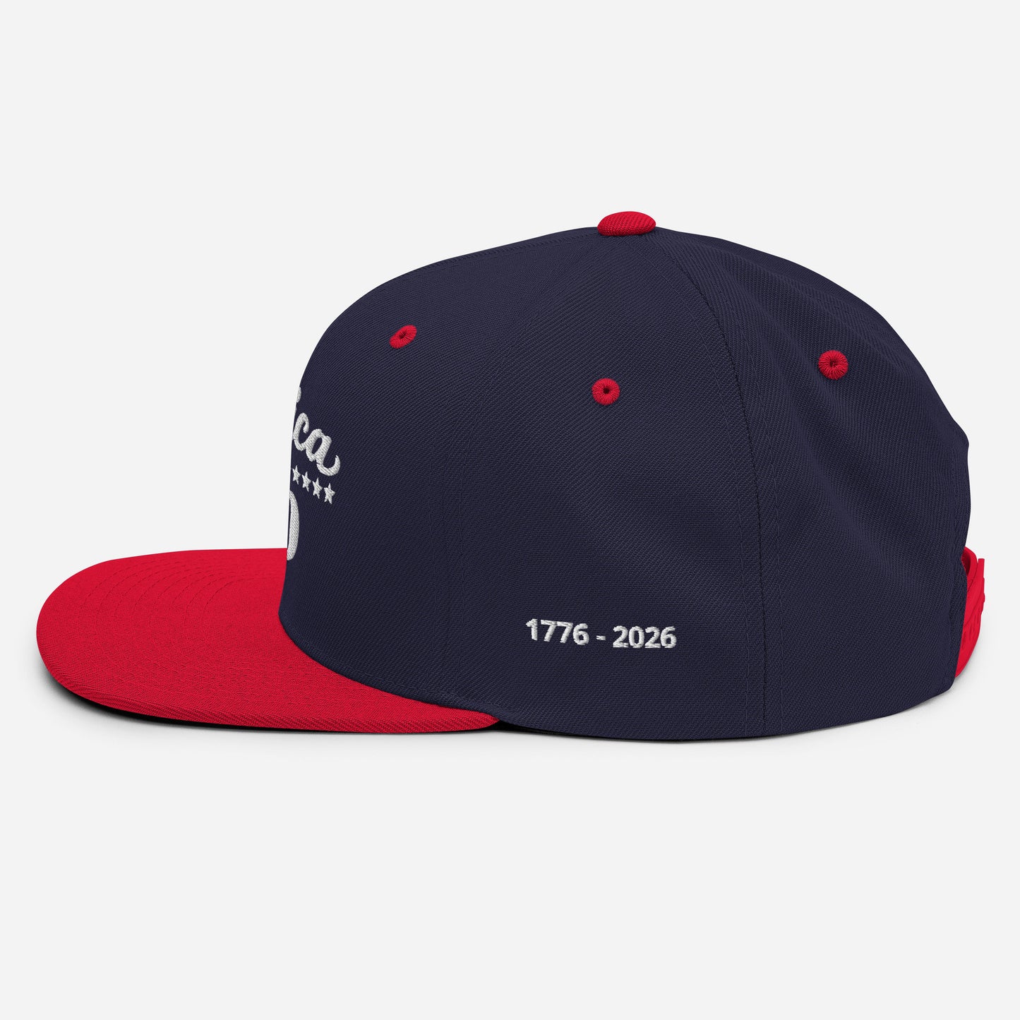 America 250 Snapback Hat - Patriotic apparel celebrating America's 250th anniversary