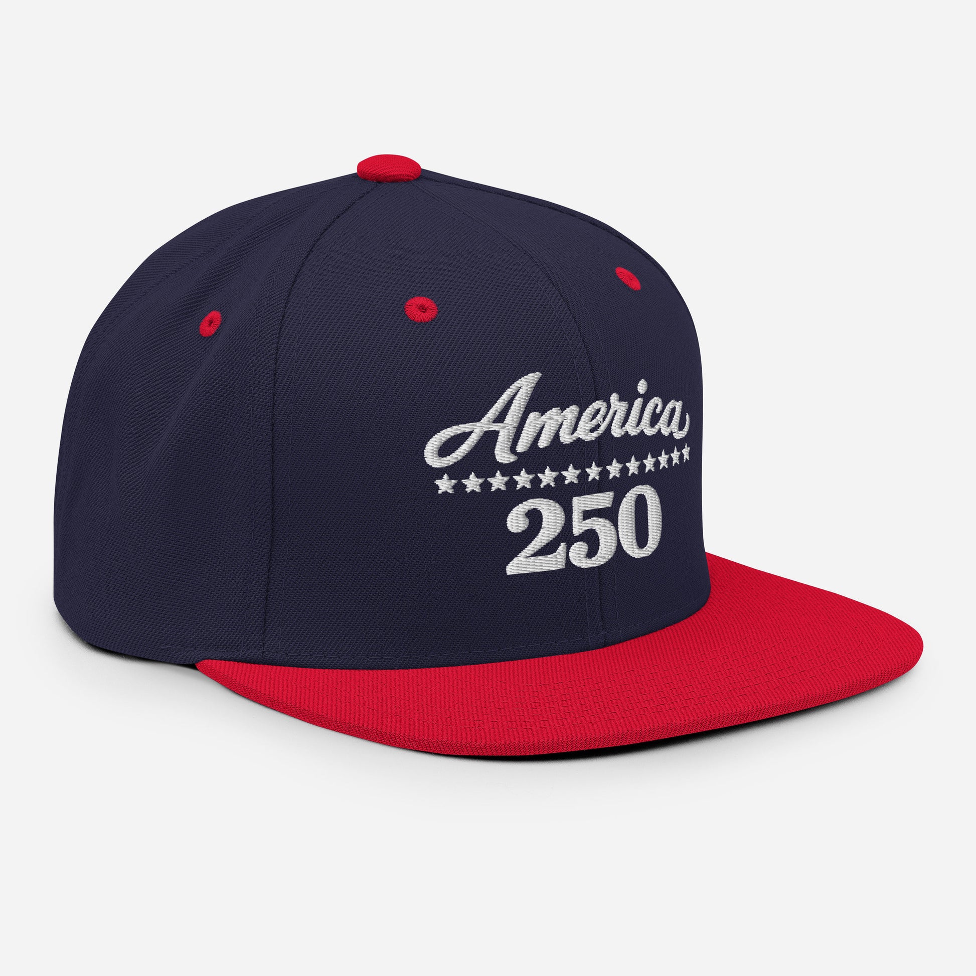 America 250 Snapback Hat - Patriotic apparel celebrating America's 250th anniversary