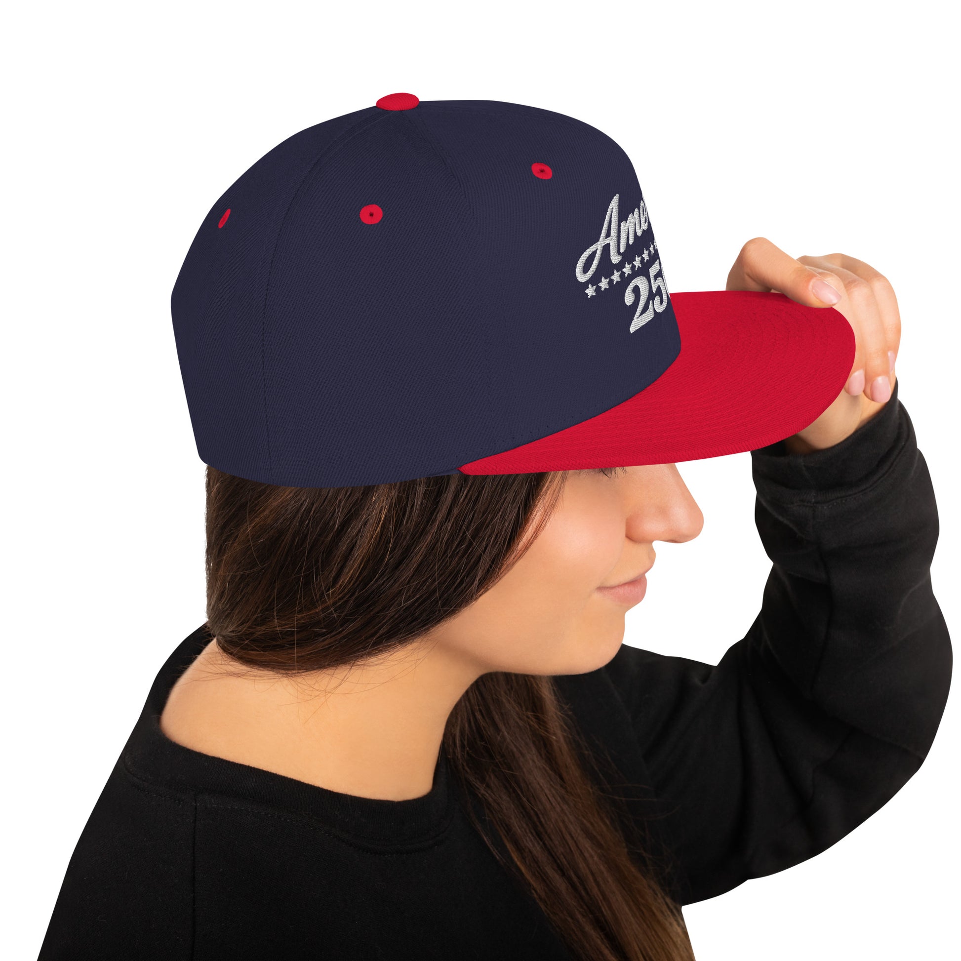 America 250 Snapback Hat - Patriotic apparel celebrating America's 250th anniversary