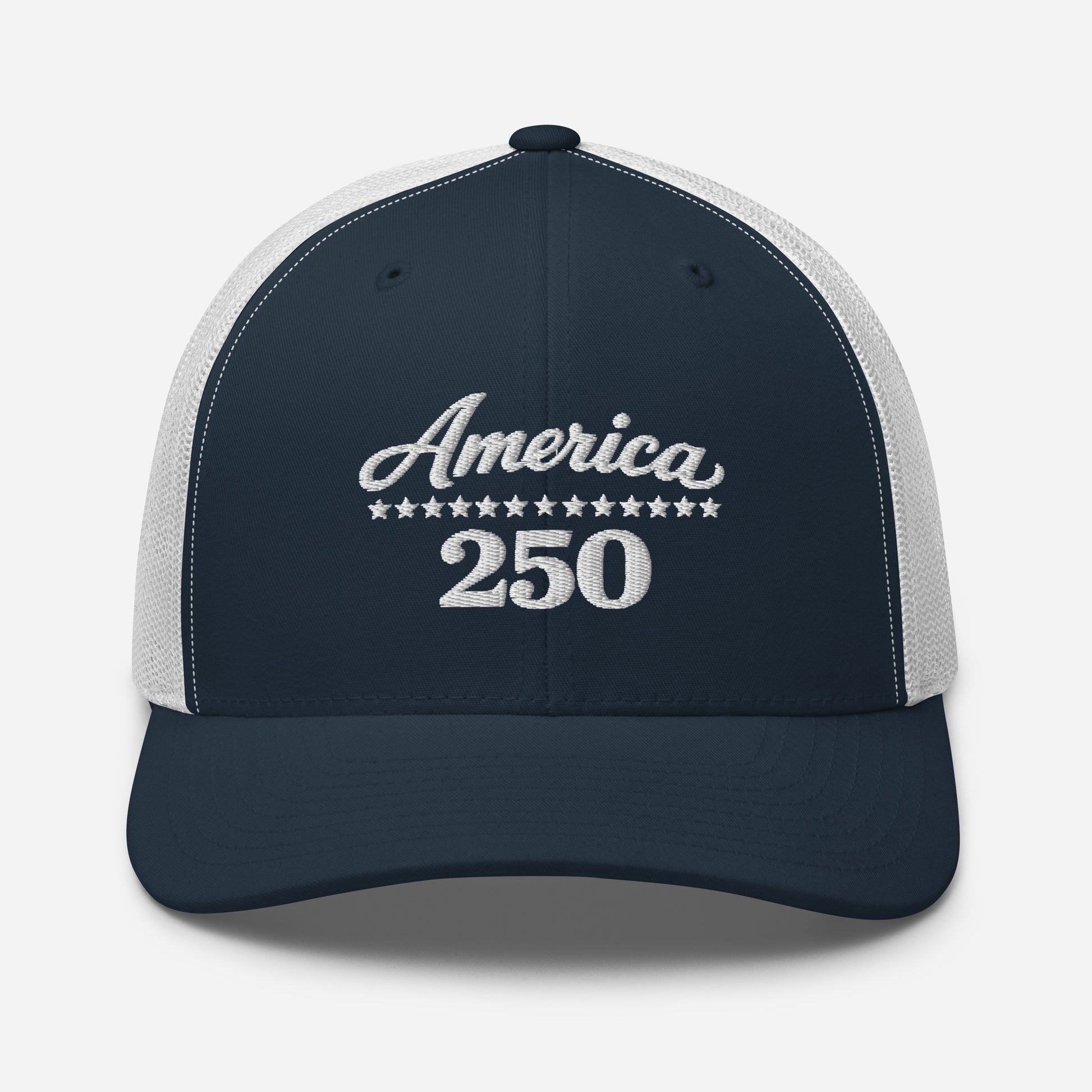 America 250 Trucker Cap - Patriotic apparel celebrating America's 250th anniversary