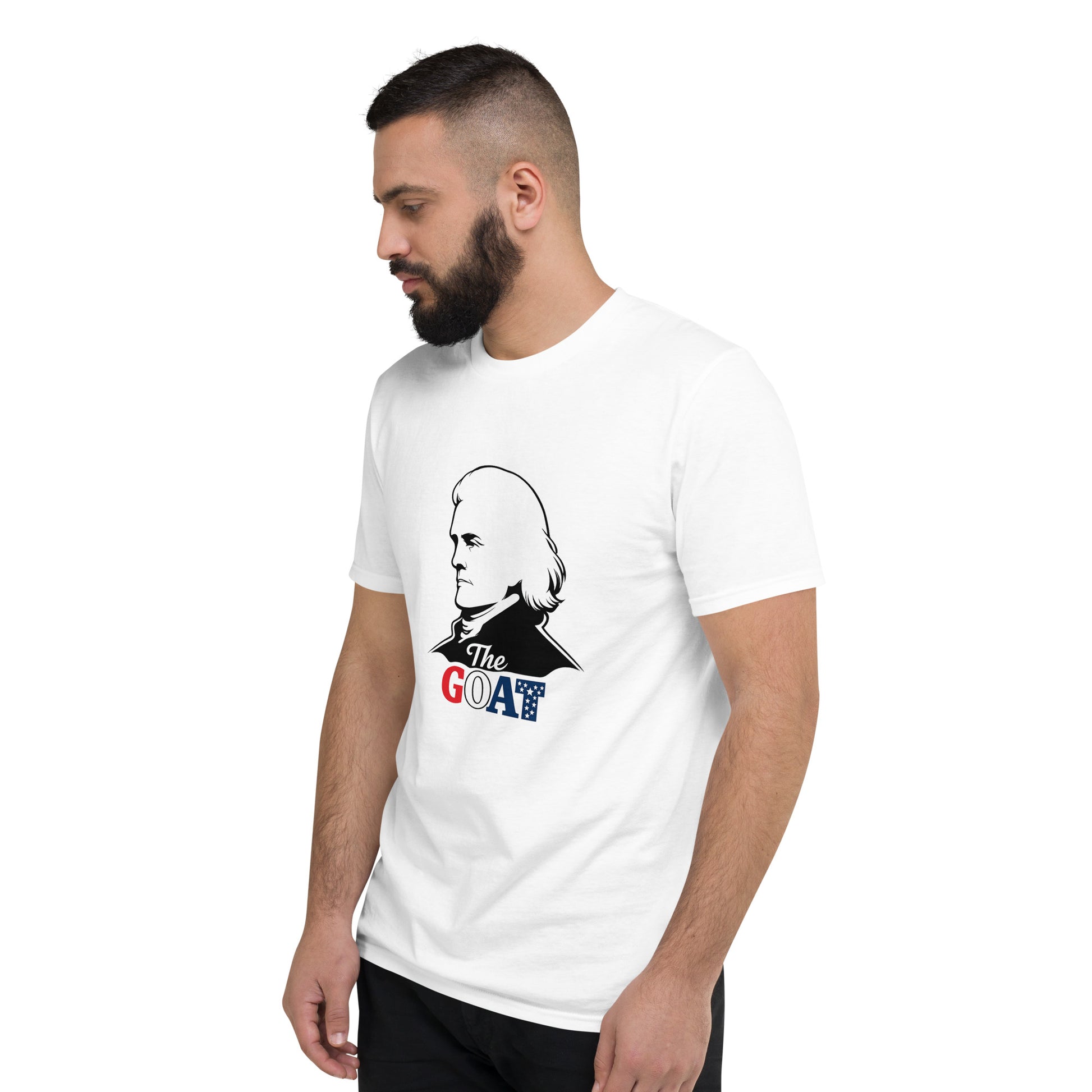 Jefferson "GOAT" TEE - Patriotic apparel celebrating America's 250th anniversary