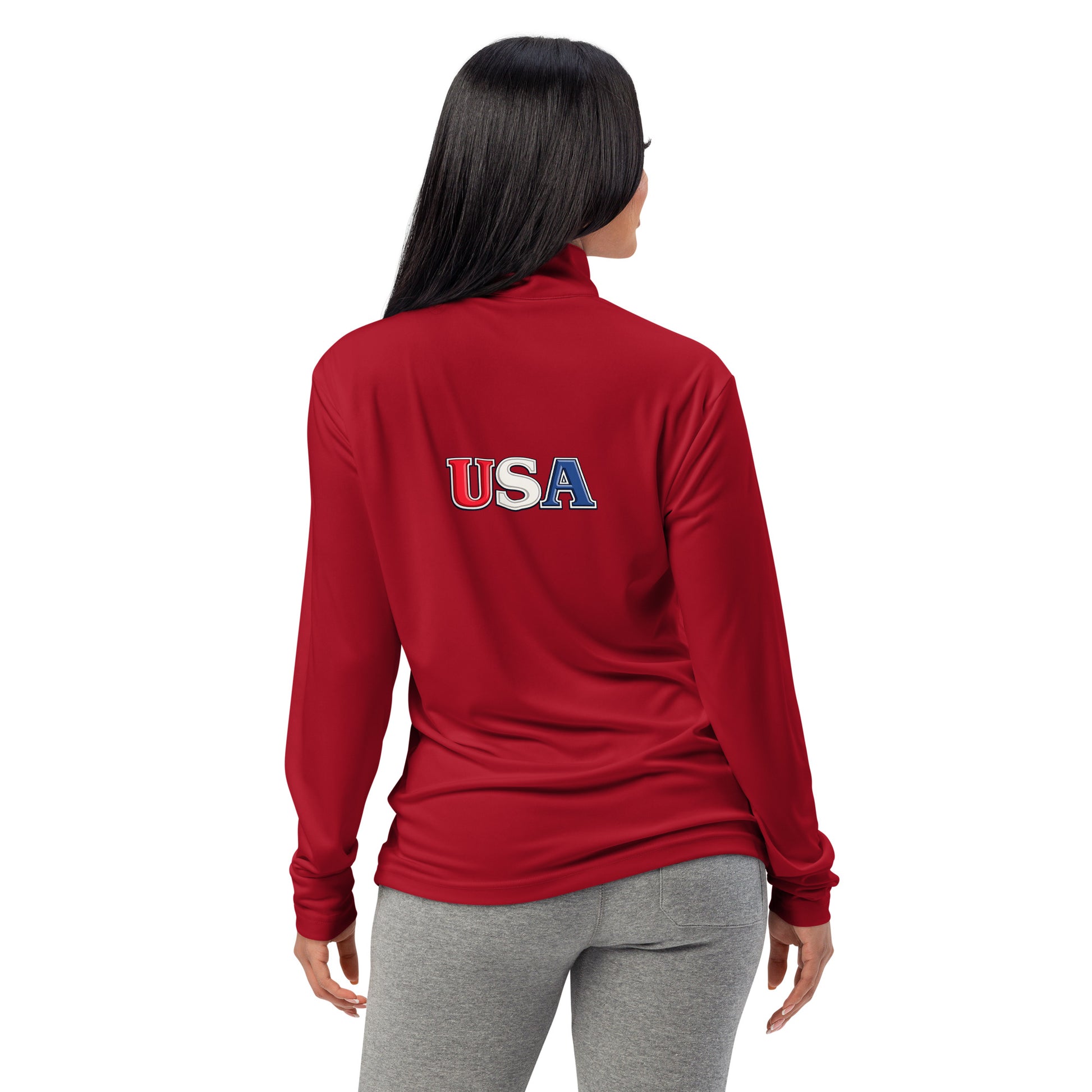 One Nation Under God quarter-zip pullover - Patriotic apparel celebrating America's 250th anniversary
